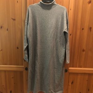 JJill Funnel-Neck Midi Sweater Dress